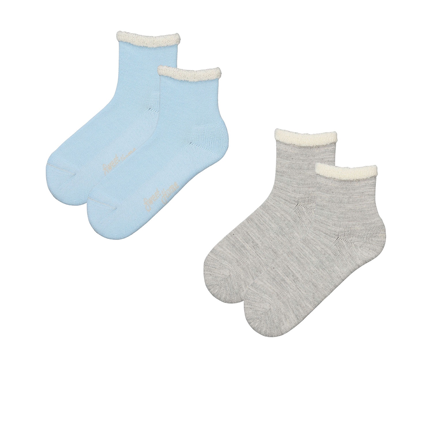 UP2FASHION Damen Flausch-Socken, 2 Paar