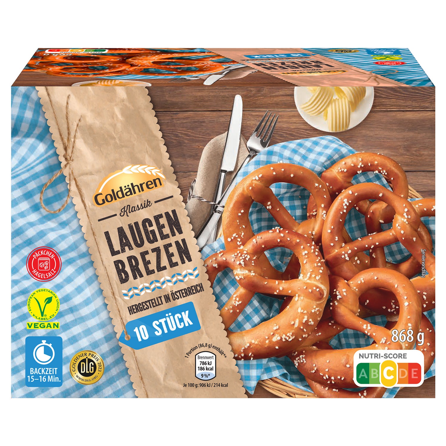 GOLDÄHREN Laugenbrezeln 868 g