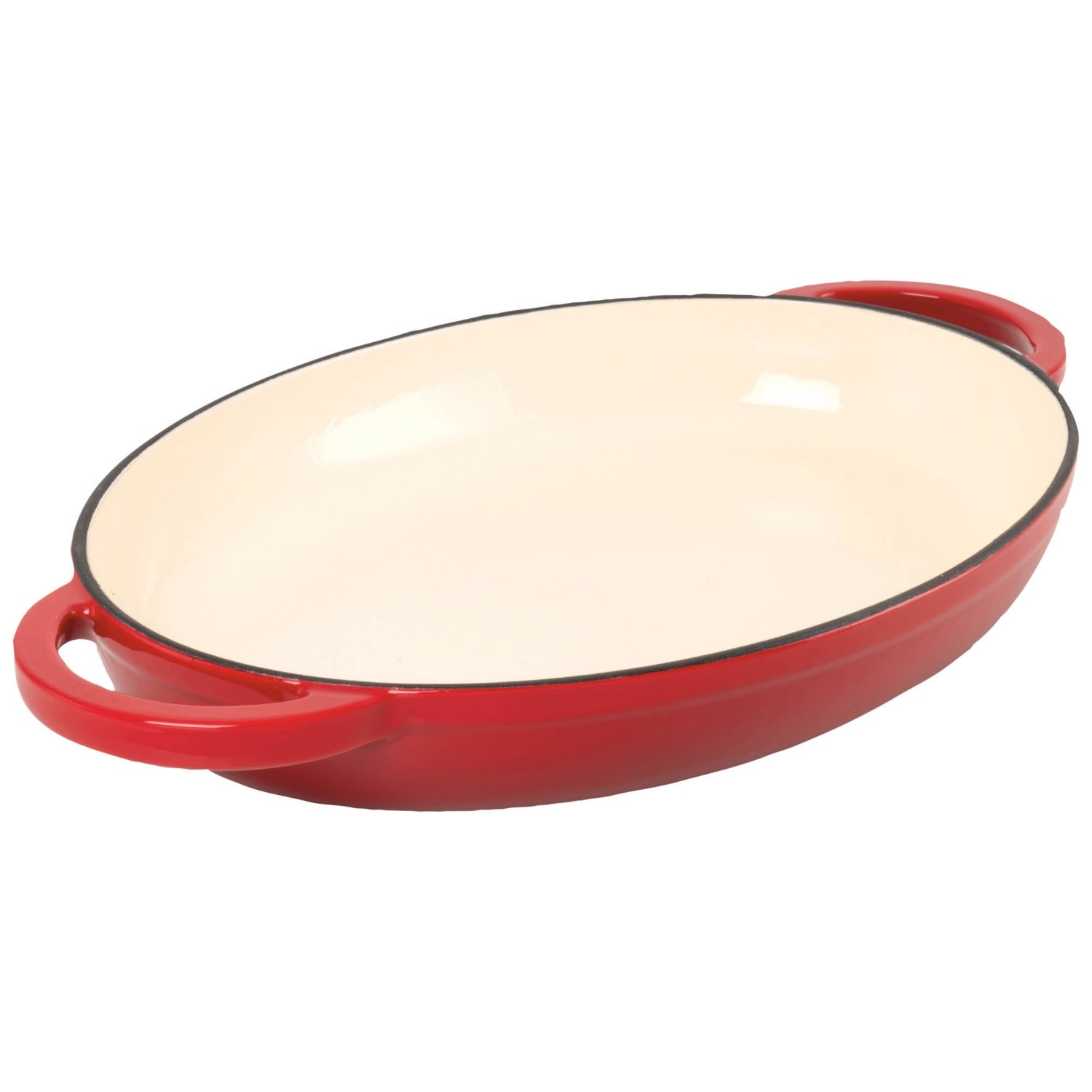 CROFTON Gusseiserner Bräter Oval, Rot ALDI SUISSE
