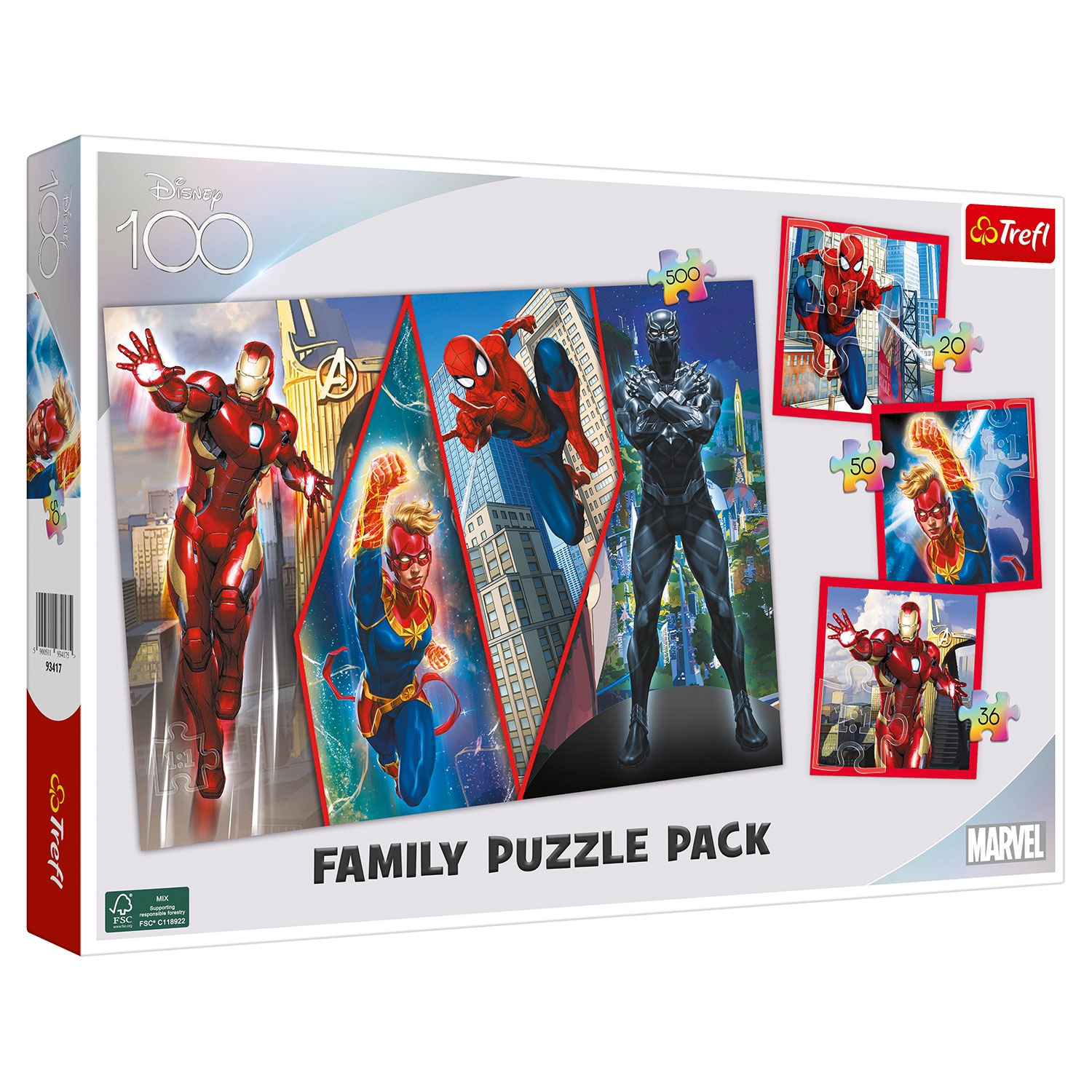 TREFL 1000-Teile-Puzzle oder Family-Puzzle-Pack 3 in 1 + 500 Teile