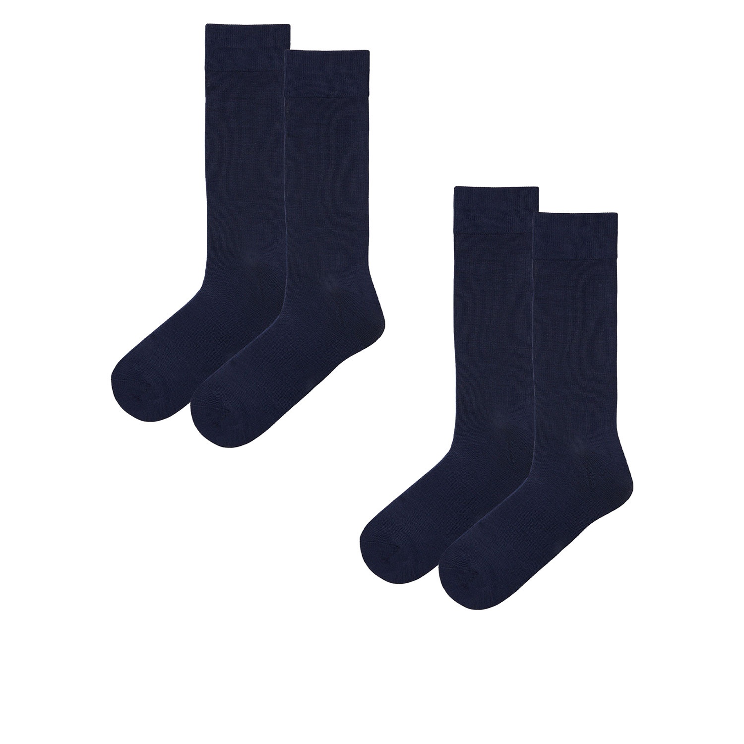 Damen und Herren Viskose-Socken, 2 Paar