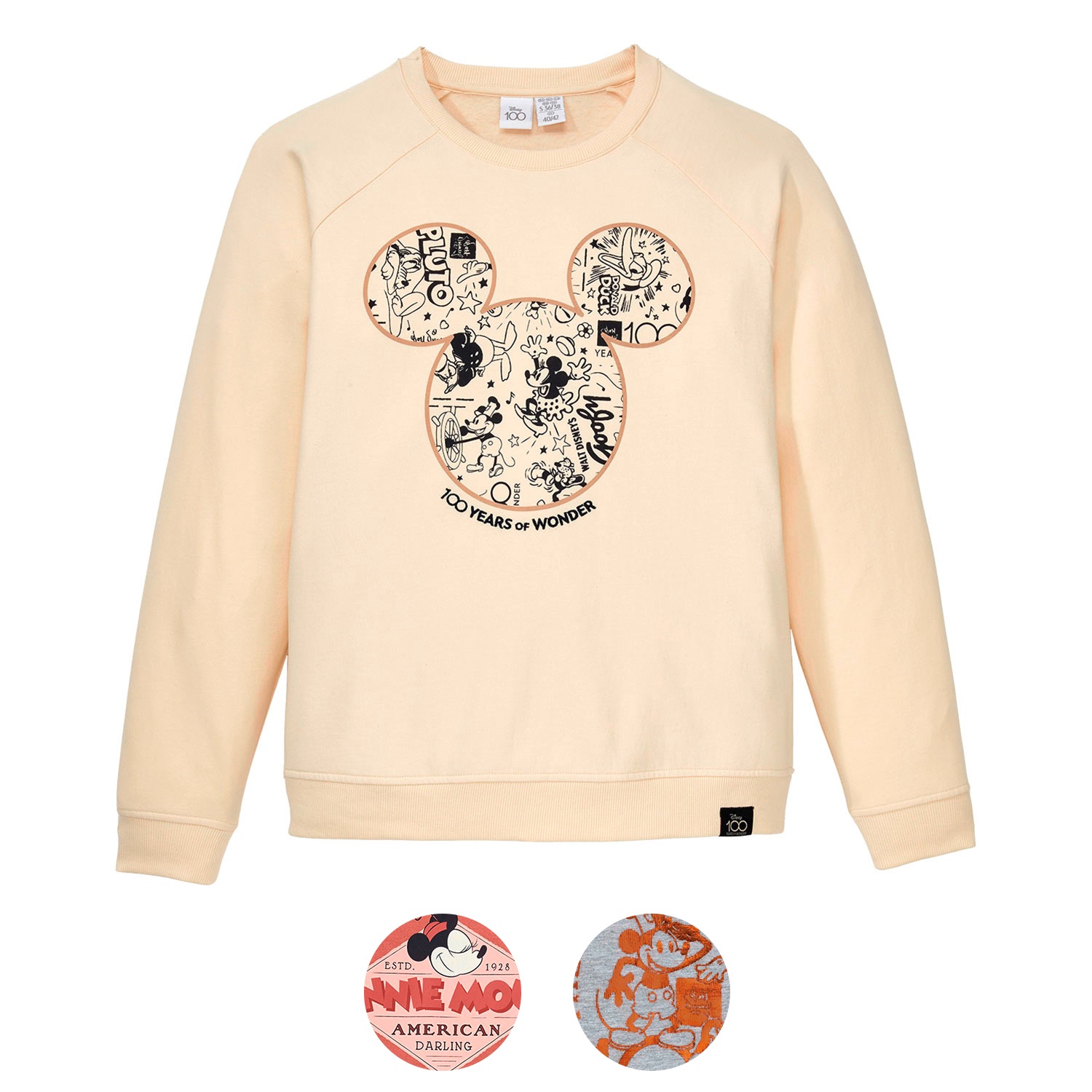 Neuheiten 2024  Disney Baby Minnie Maus Print Damen Pullover