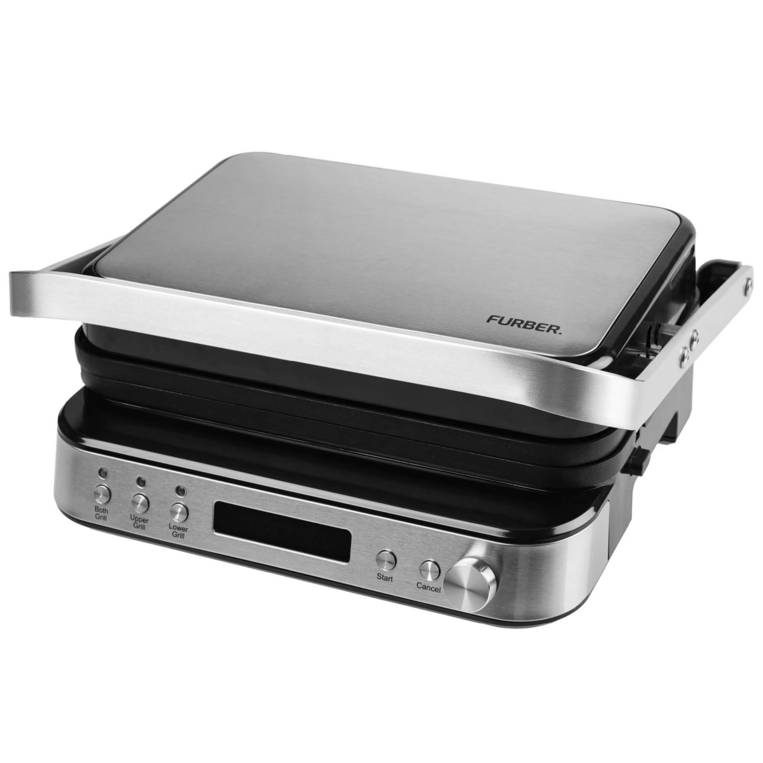 Piastra per Panini Grill 2000W in Acciaio Inox