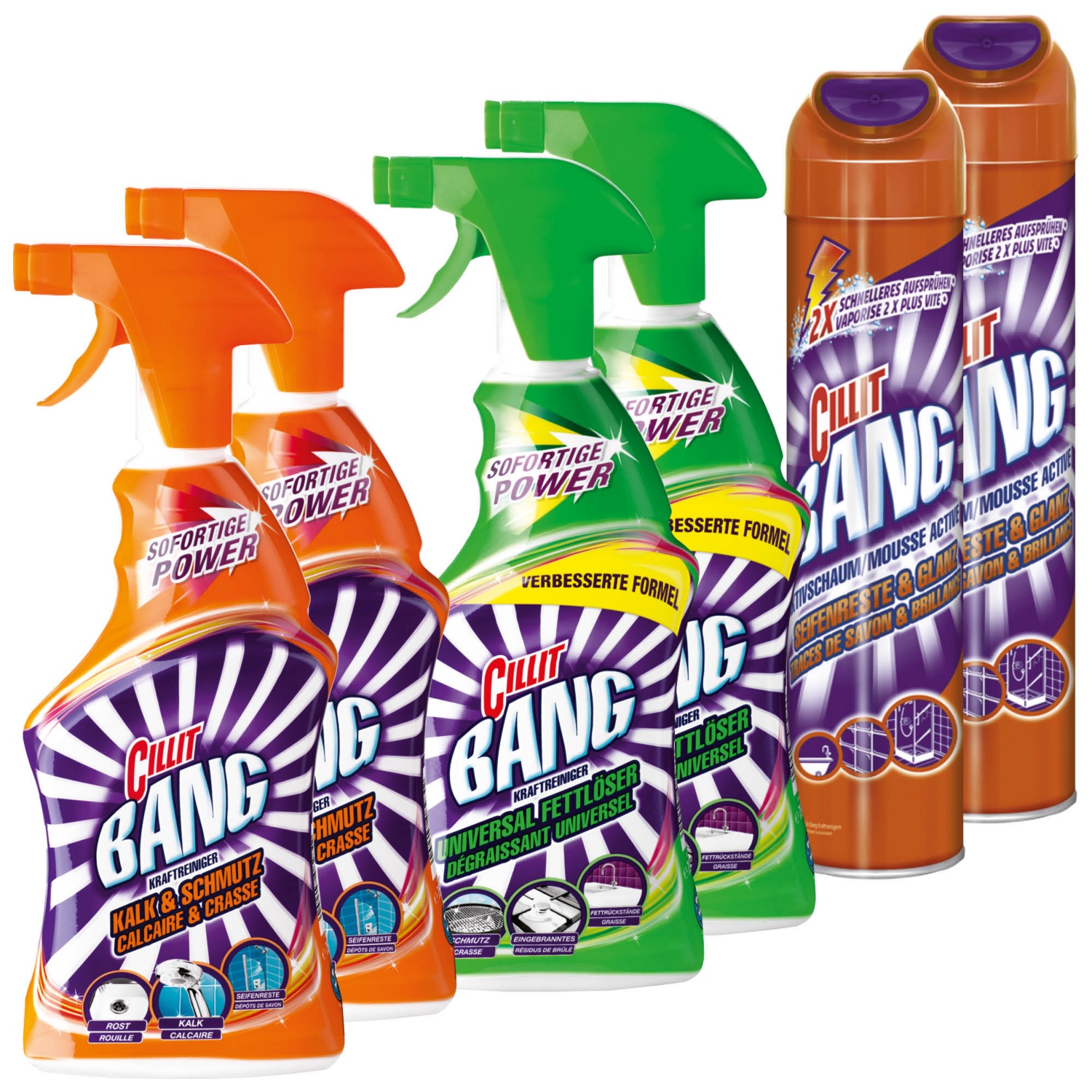 CILLIT BANG Spray nettoyant/Mousse active