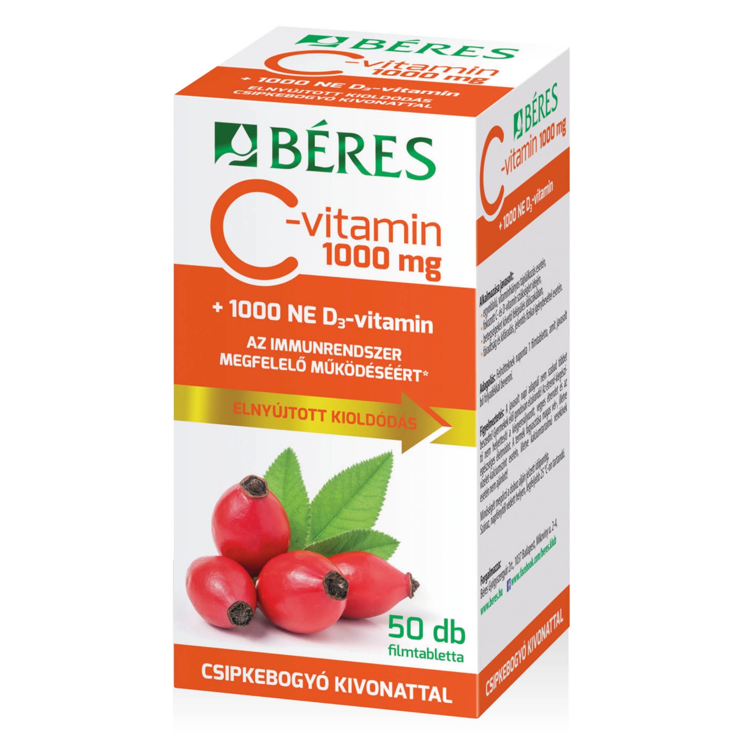 BÉRES C-vitamin 1 000 mg, 50 darab