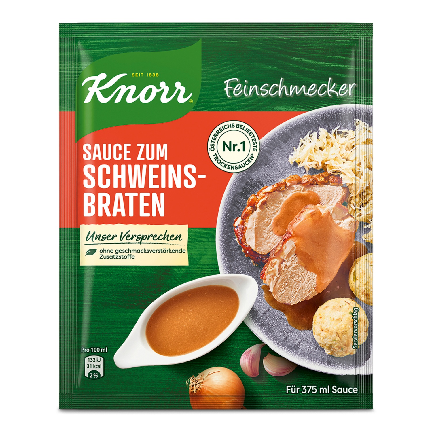 KNORR Feinschmeckersauce, Saft zum Schweinsbraten