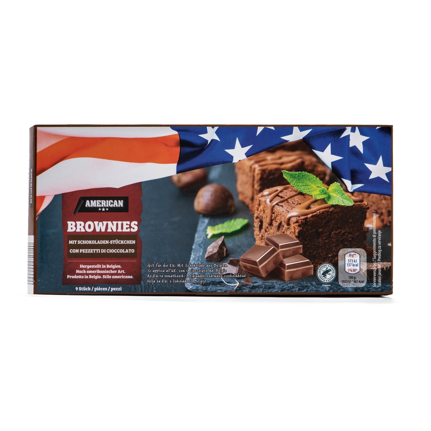 AMERICAN Brownieji, s koščki čokolade
