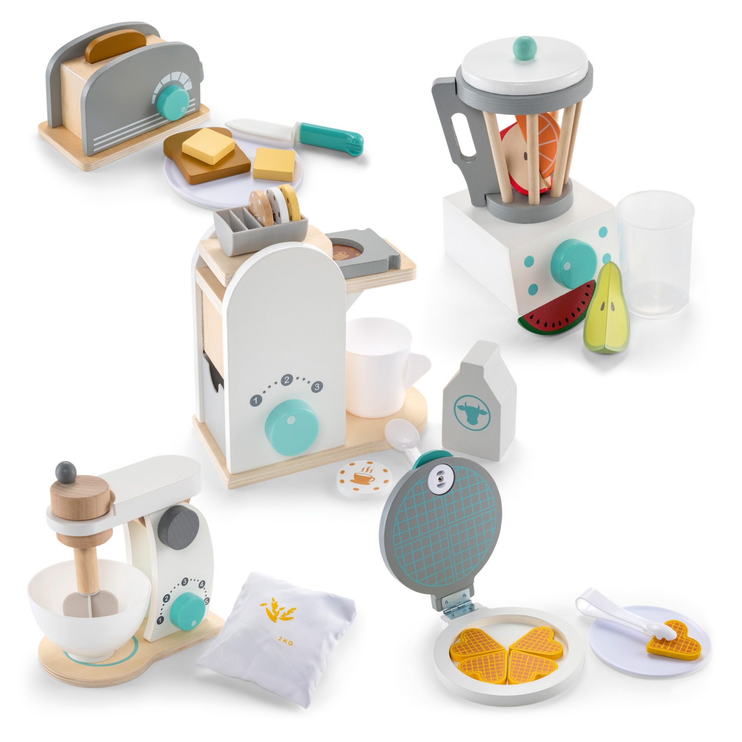 TOYLINO Set di accessori per cucina giocattolo