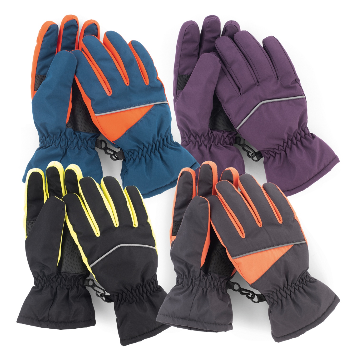 Guanti Invernali Per Bambini - Maglia Acrilica Con Design Carino