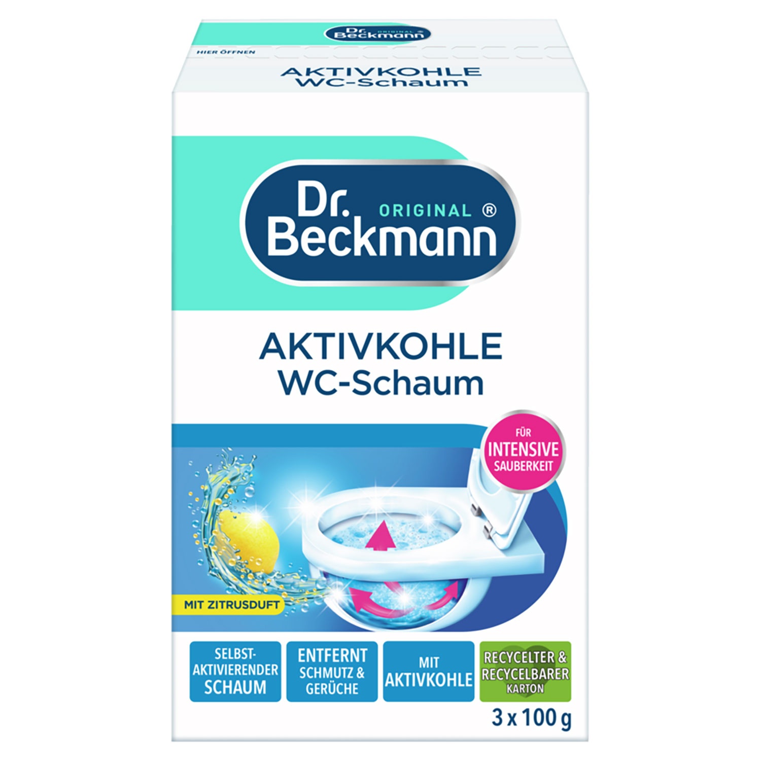 DR. BECKMANN Aktivkohle-WC-Schaum 300 g