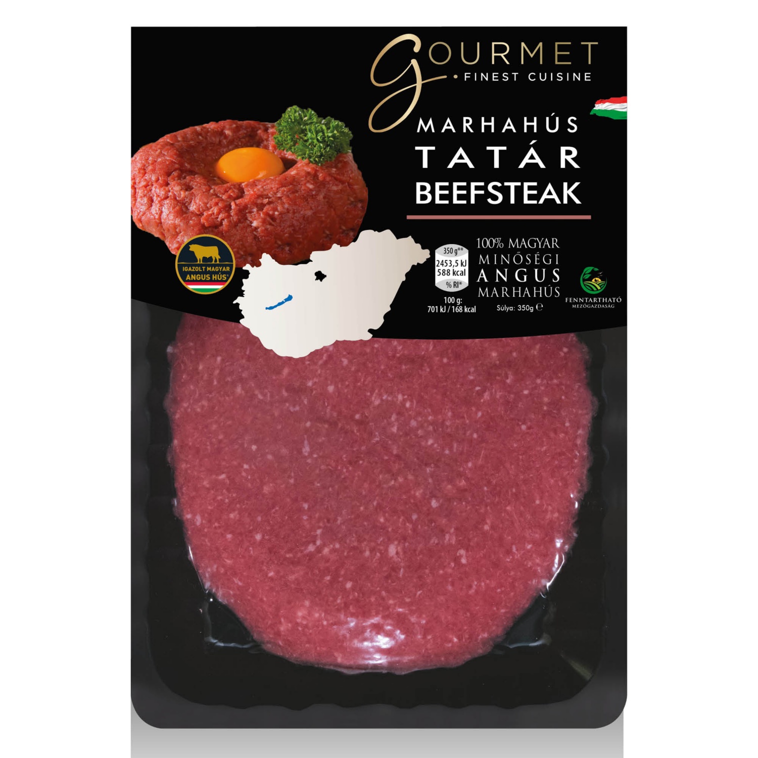 GOURMET Friss tatár beefsteak, 350 g