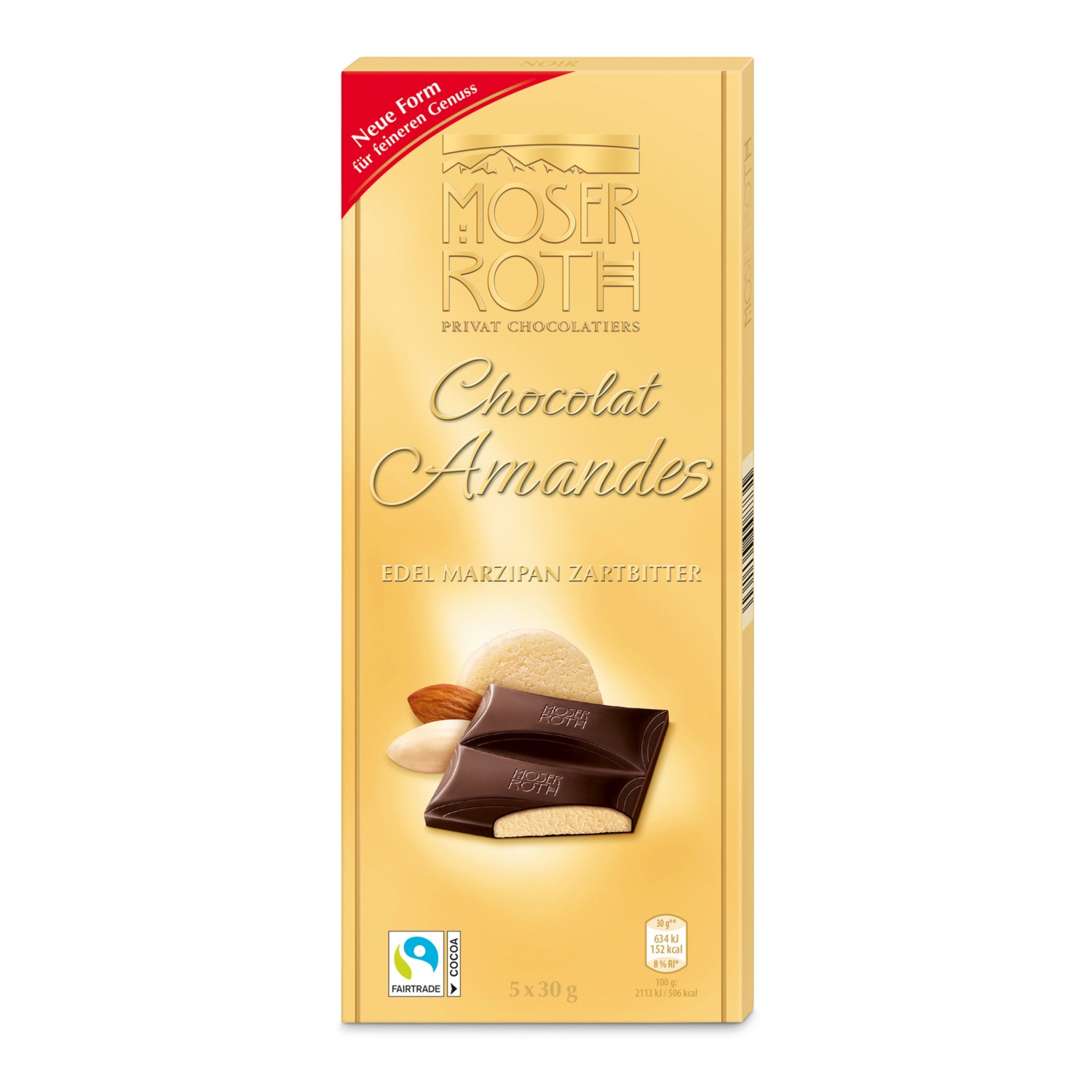 MOSER ROTH Chocolat Amandes, Zartbitter-Marzipan