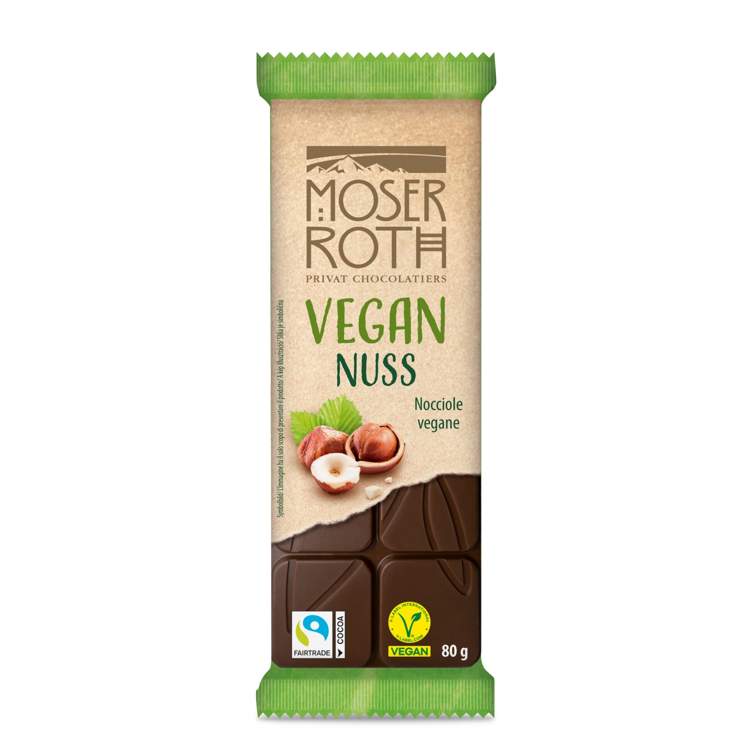 MOSER ROTH Vegane Schokolade, Haselnuss