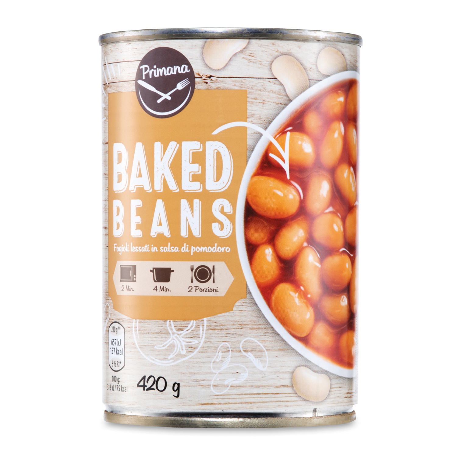 PRIMANA Baked Beans in Tomatensauce