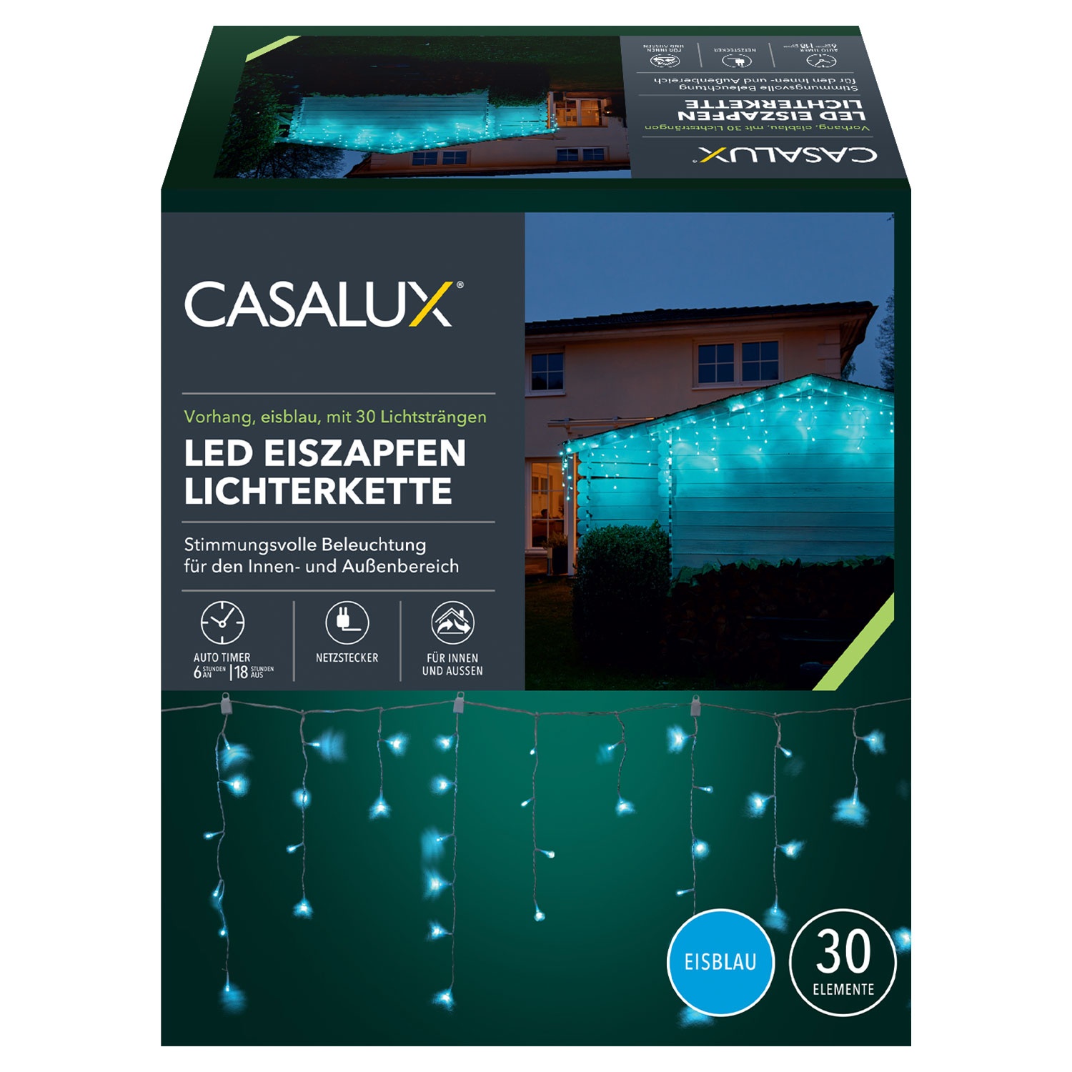 CASALUX LED-Eiszapfen-Lichterkette