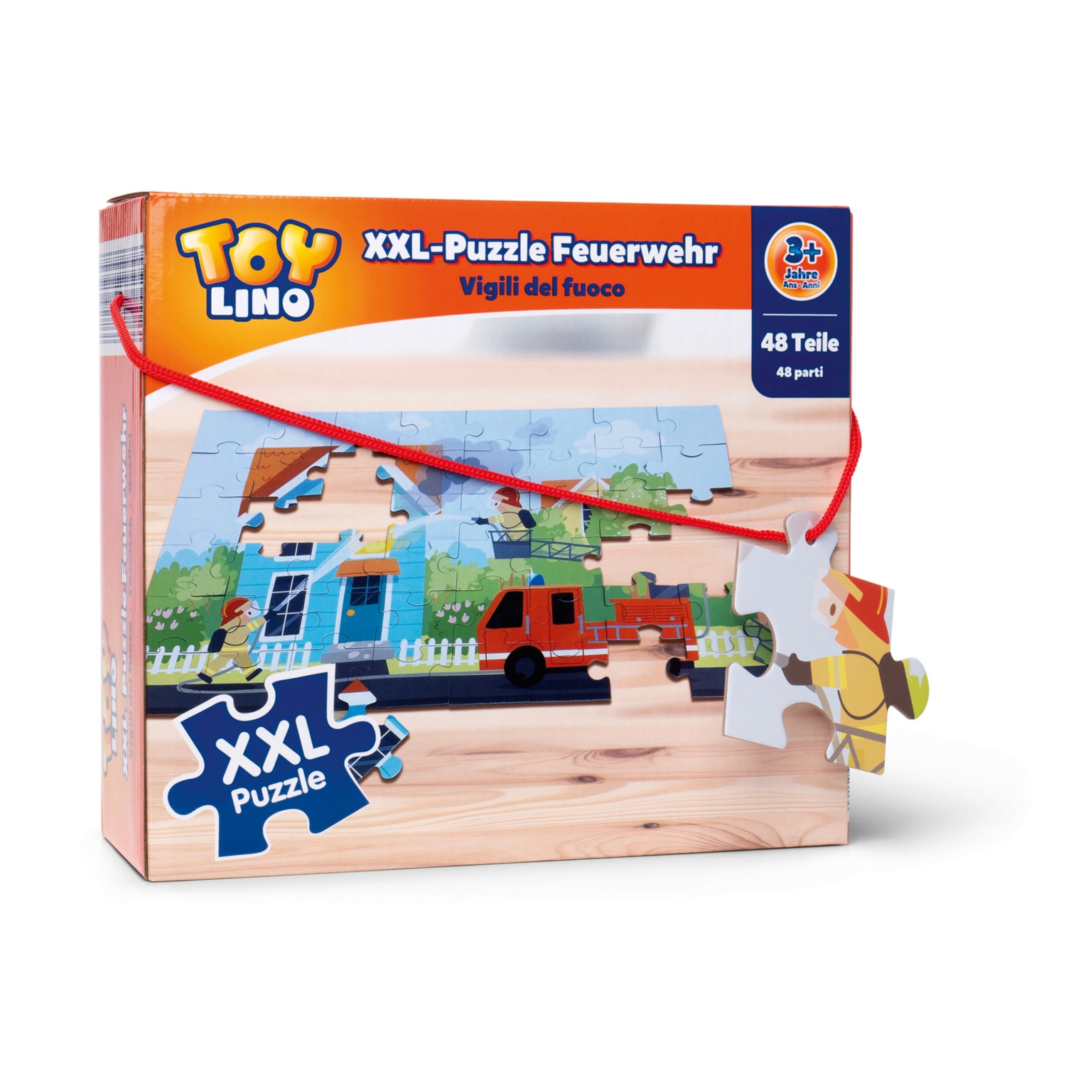 TOYLINO XXL Puzzle, Feuerwehr HOFER