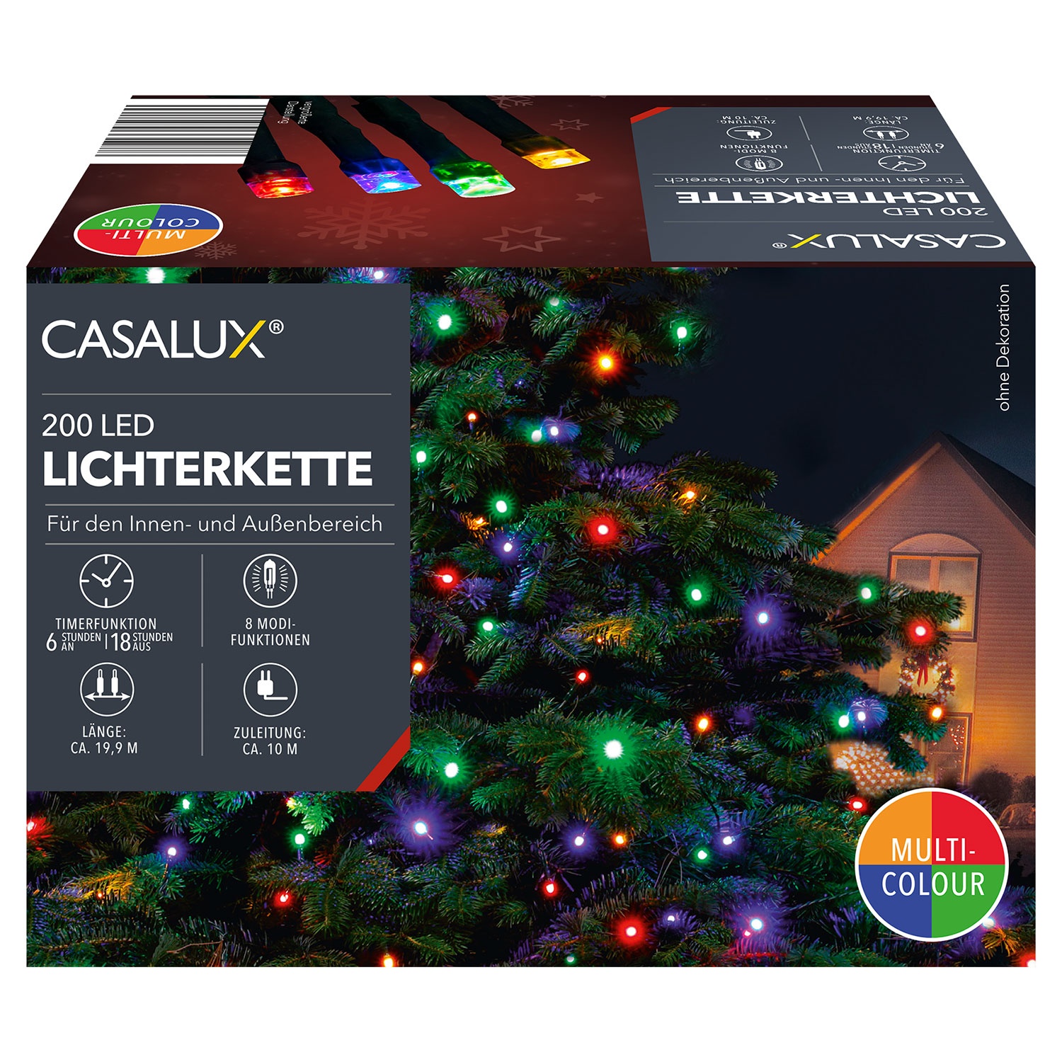 CASALUX LED-Lichterkette, 200 LEDs