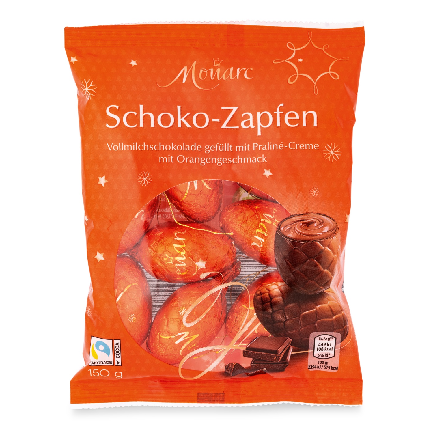 MONARC Gefüllter Baumbehang, Orange-Praline