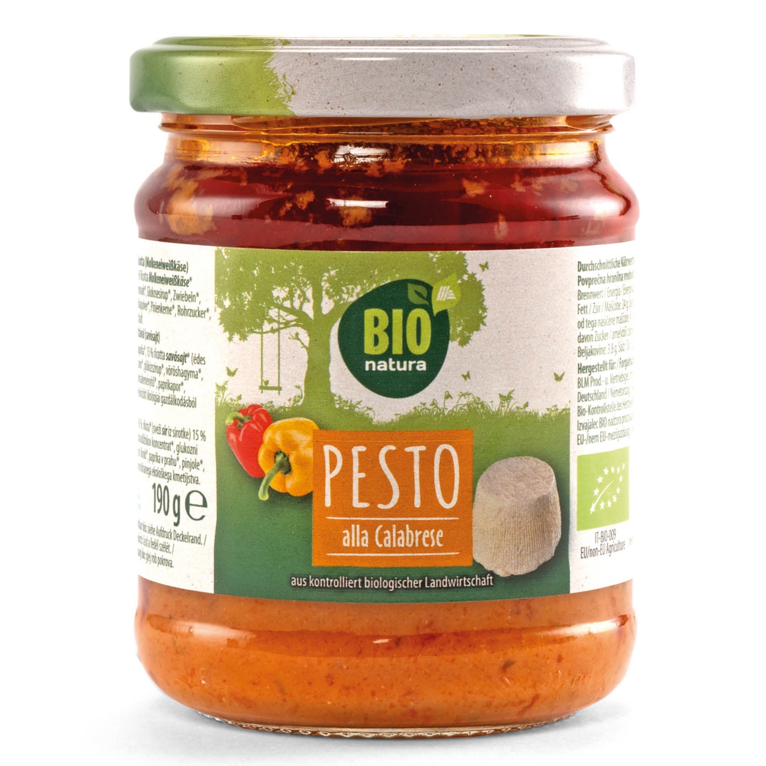 BIO NATURA Bio pesto, 190 g, Calabrese ALDI