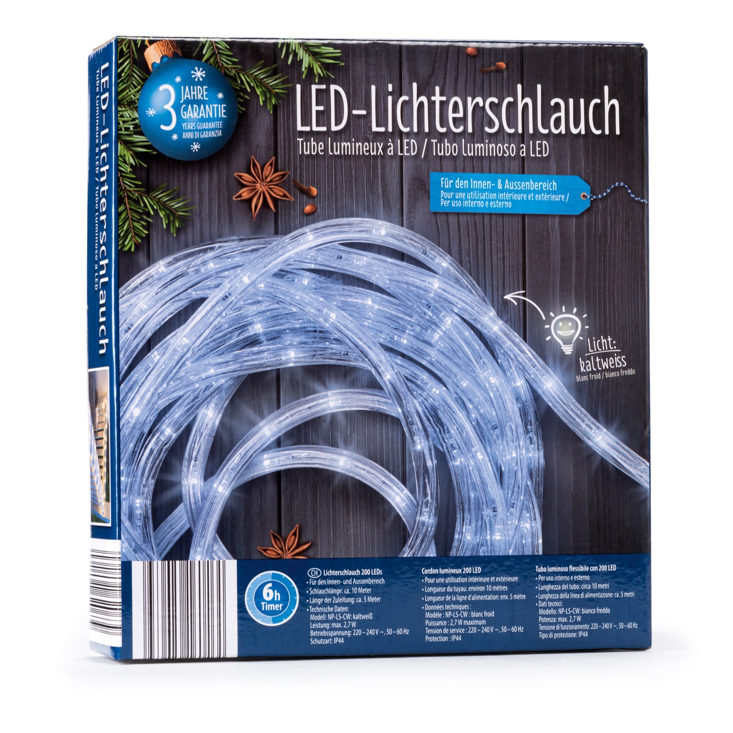 LED Lichterschlauch, Kaltweiß HOFER