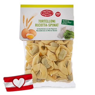 ZURÜCK ZUM URSPRUNG BIO-Teigwaren, Ricotta-Spinat