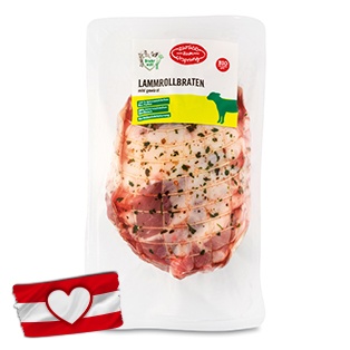 ZURÜCK ZUM URSPRUNG BIO-Bruderwohlspezialitäten, Lammrollbraten