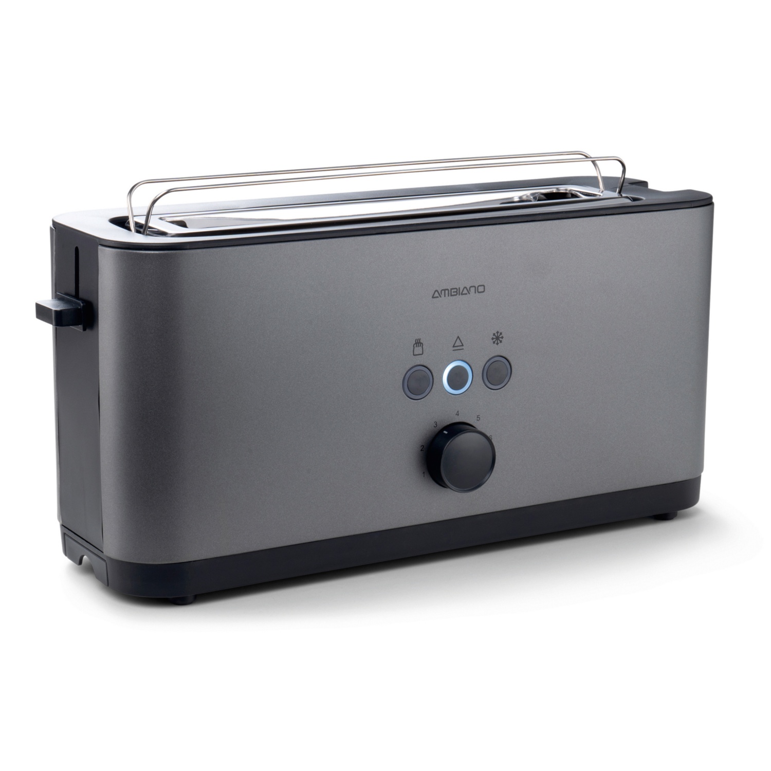 AMBIANO Edelstahl Toaster, Gunmetal HOFER