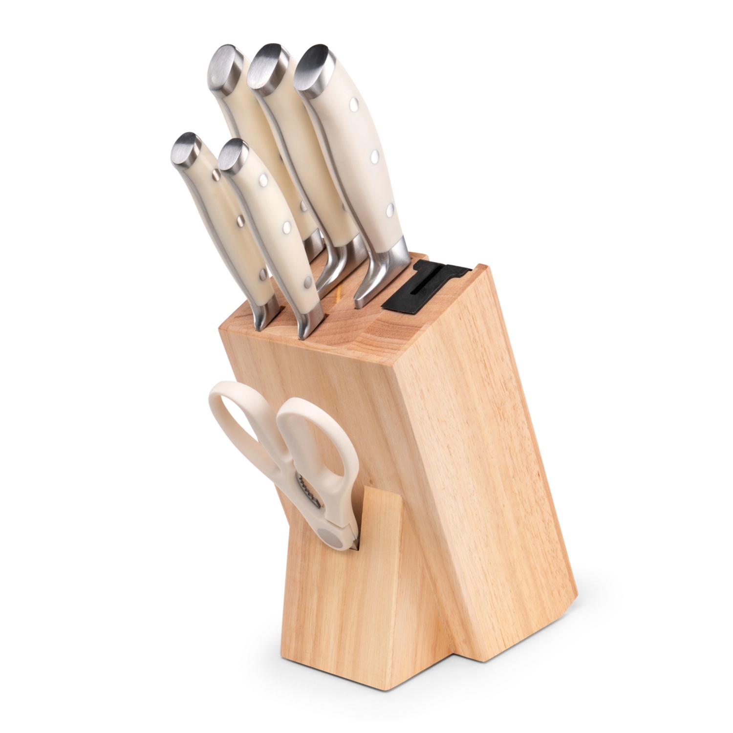 Wekity 7-teiliges Küchenmesser Set Mit Block - Kochmesser Set Aus Edelstahl