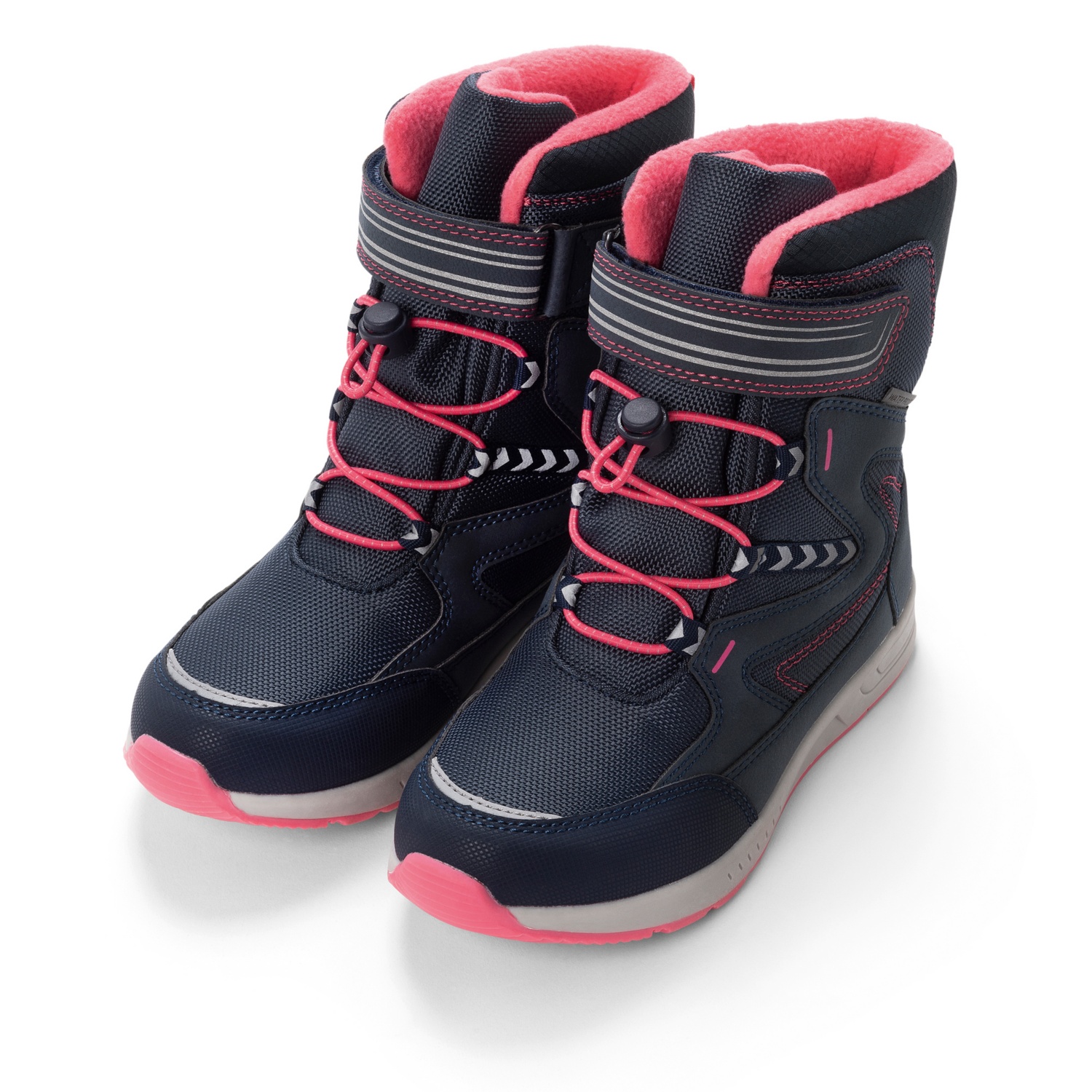 LILY & DAN KinderWinterstiefel, Gr. 34, Blau/Pink ALDI SUISSE