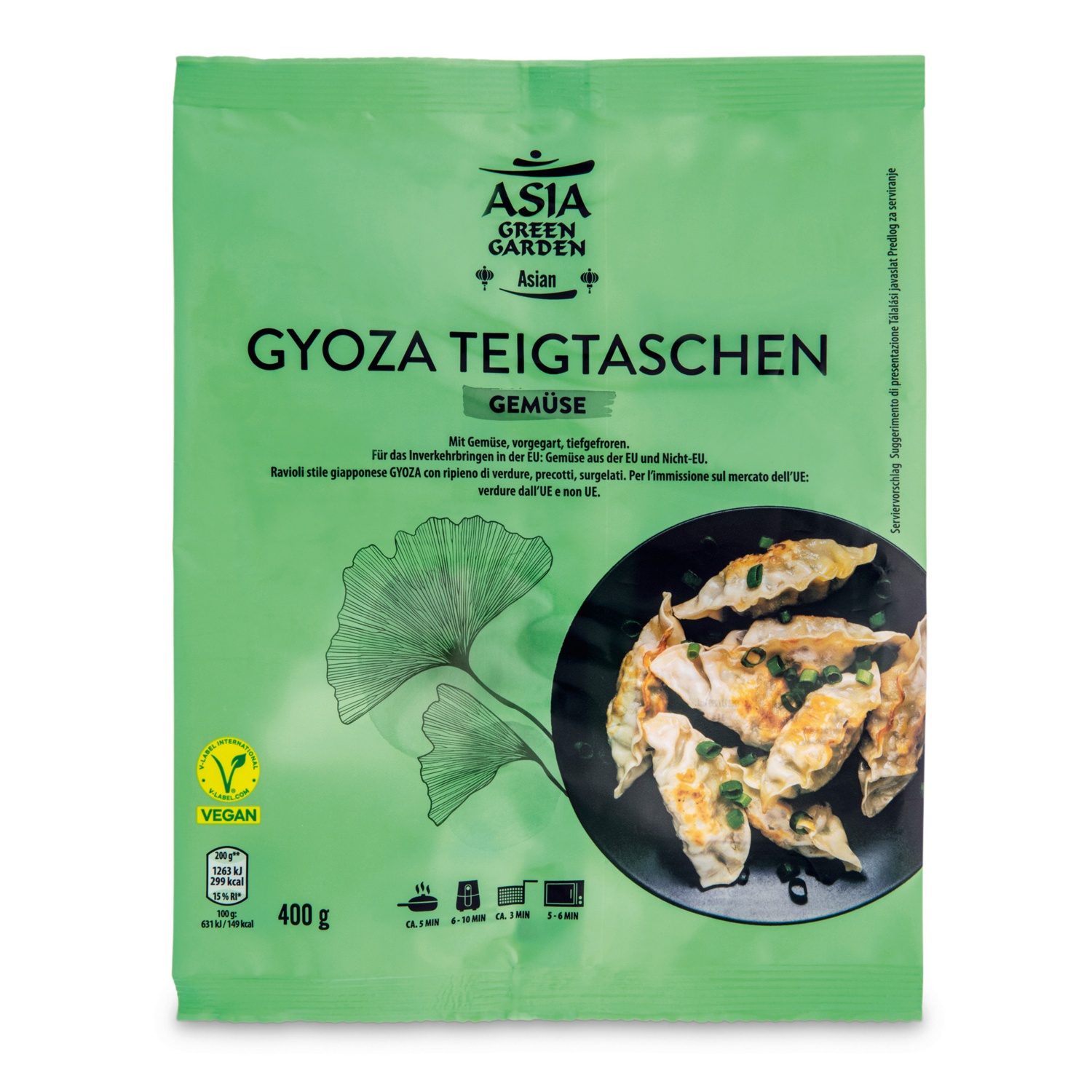 ASIA GREEN GARDEN Gyoza ravioli alle verdure