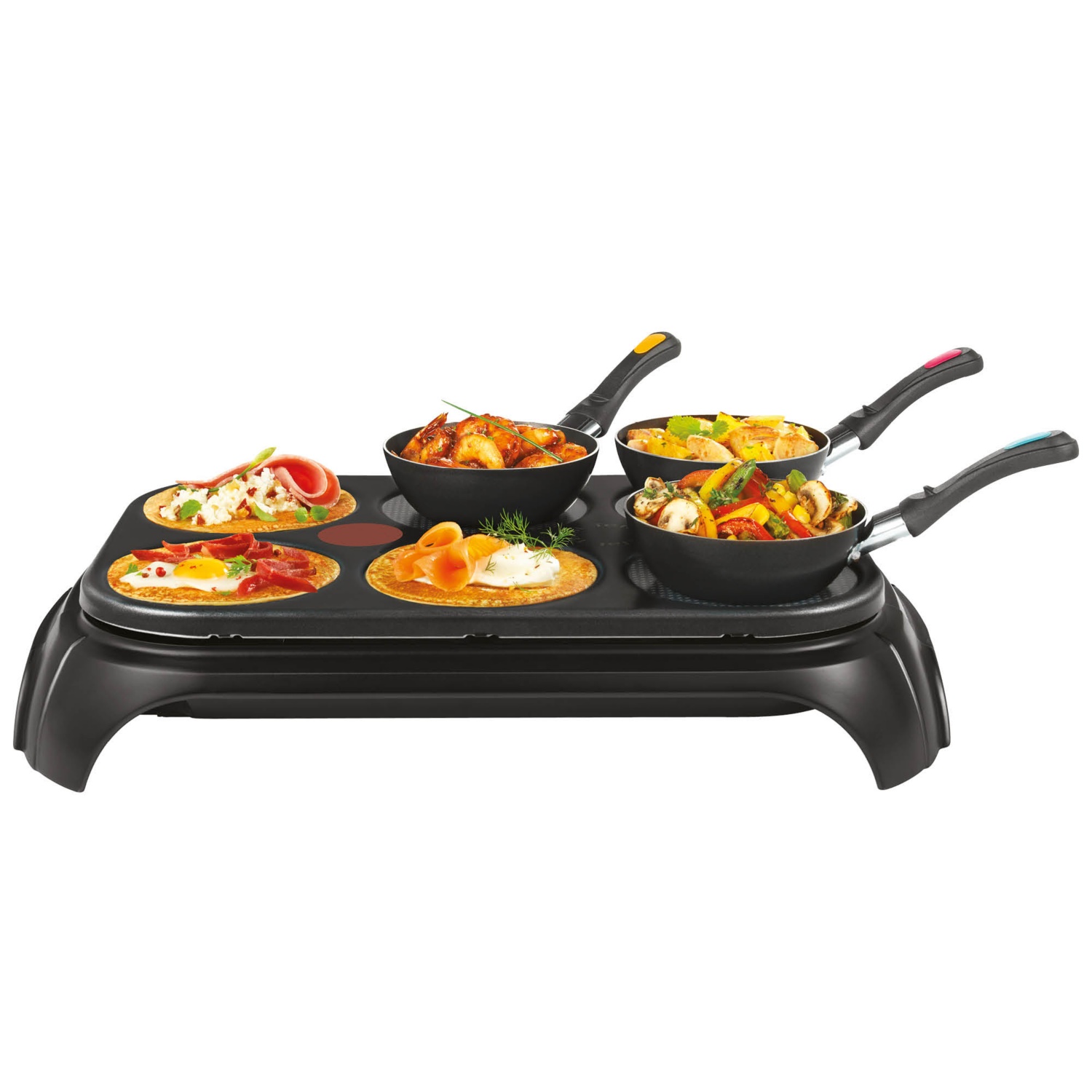 TEFAL Gourmet Party crêpes et wok 2 en 1