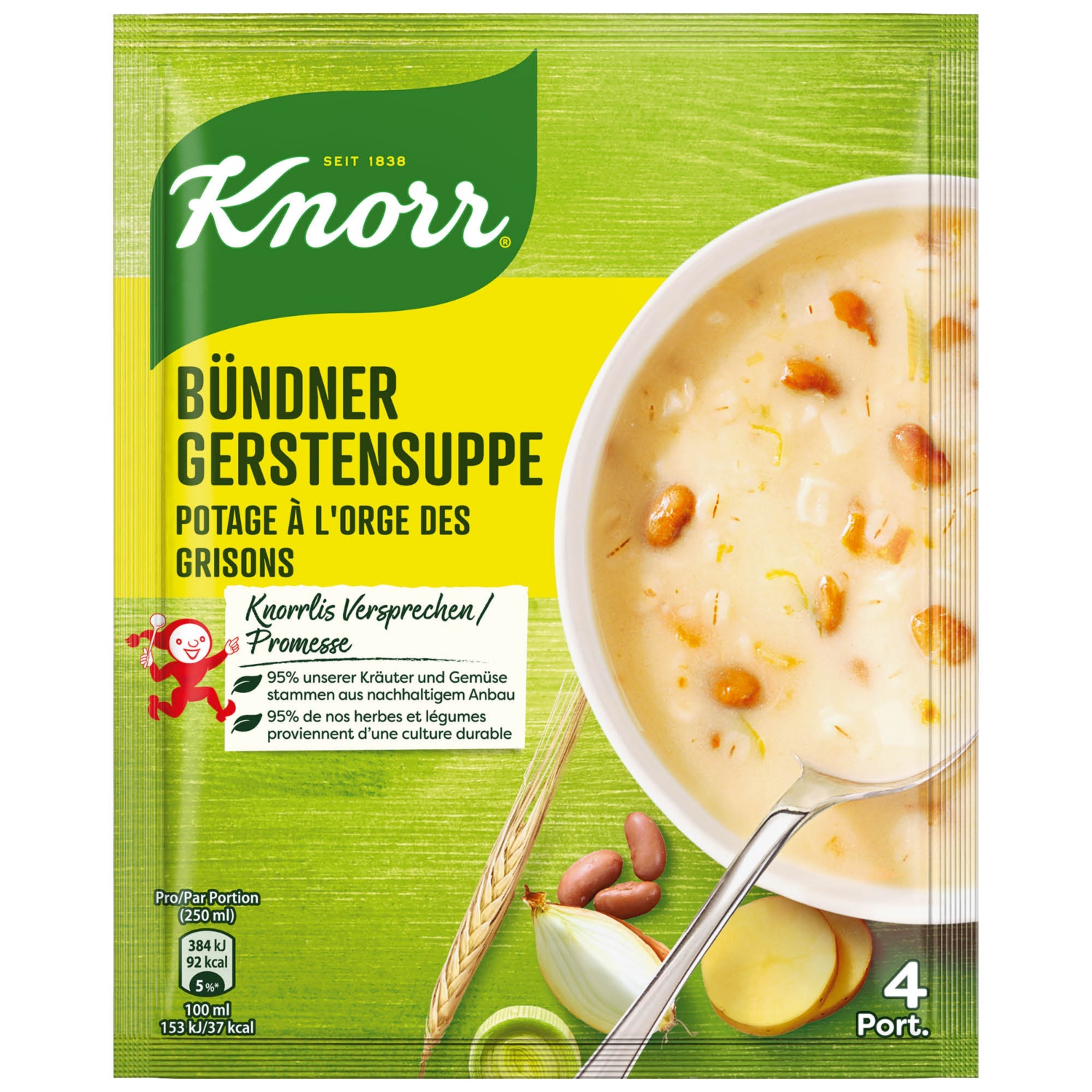 KNORR Trio de soupes en sachet, orge des Grisons ALDI SUISSE