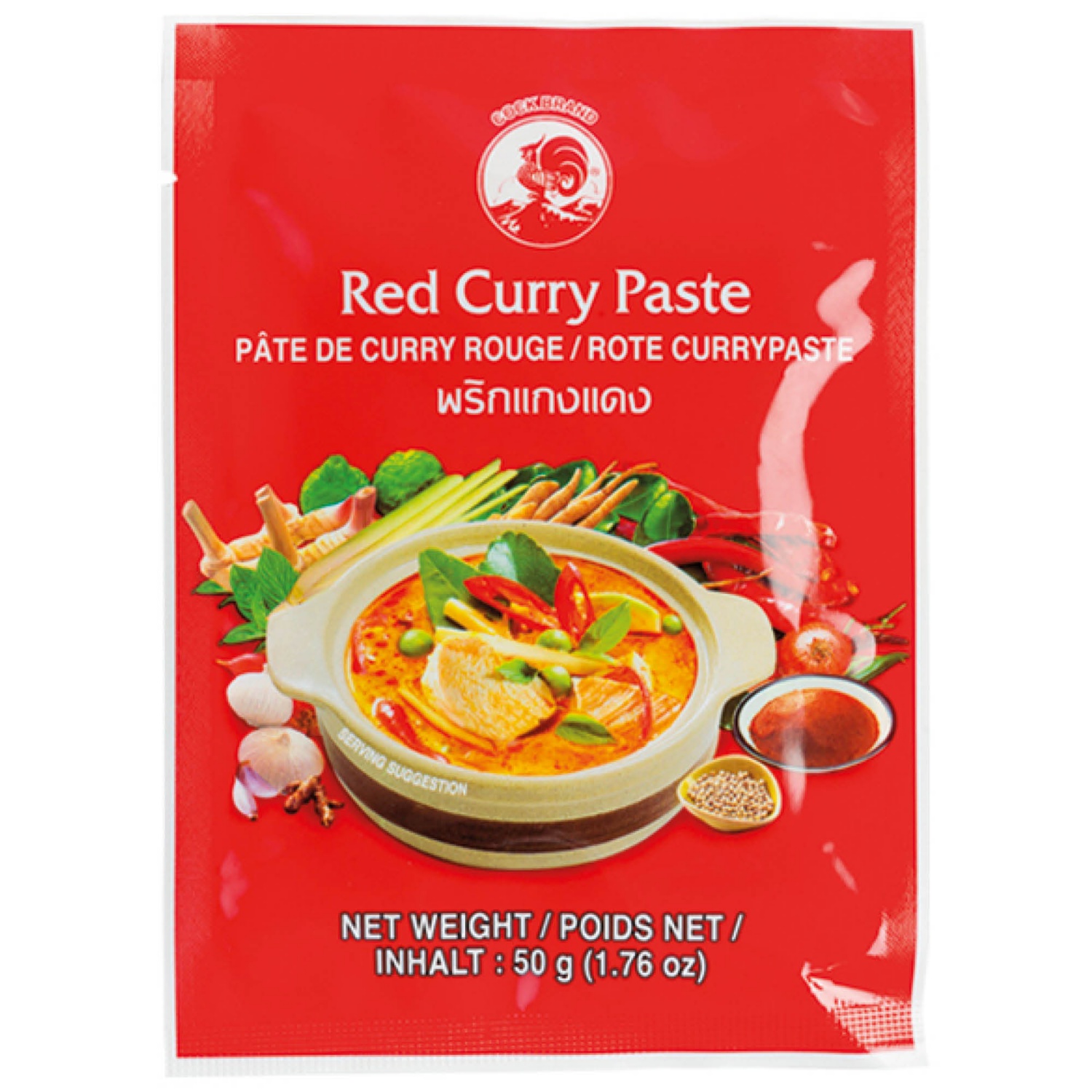 COCK Carton mélangé Pâtes de curry, rouge