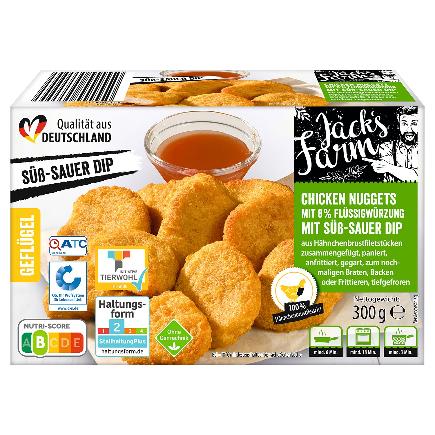 JACK’S FARM Chicken Nuggets mit Dip 300 g ALDI SÜD