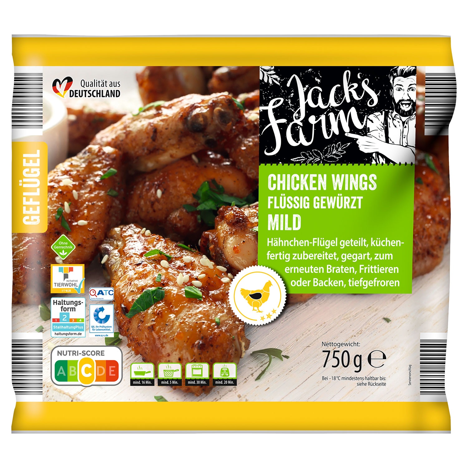 JACK’S FARM Chicken Wings 750 g ALDI SÜD