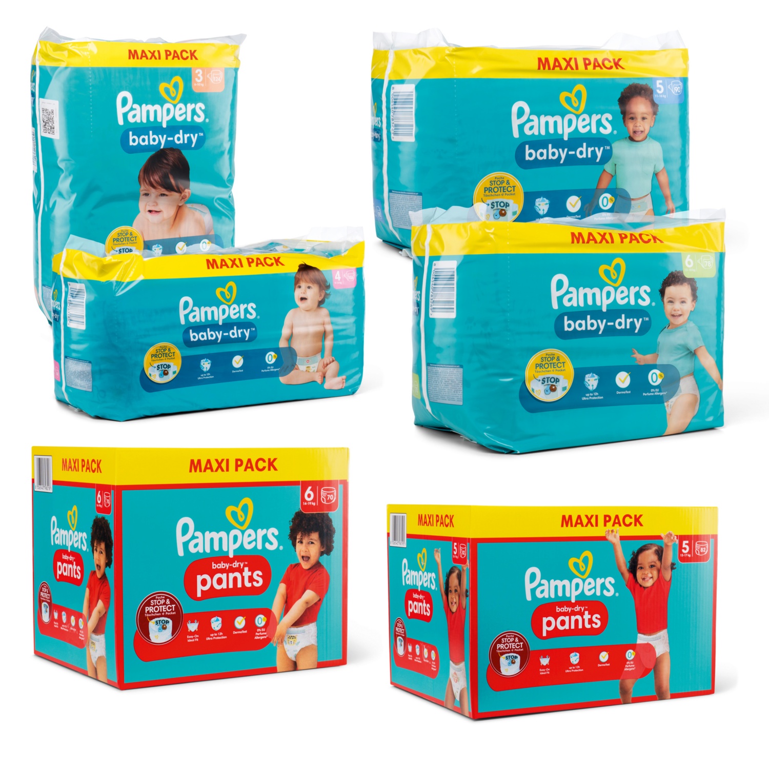 PAMPERS Pannolini «Baby Dry» in confezione maxi
