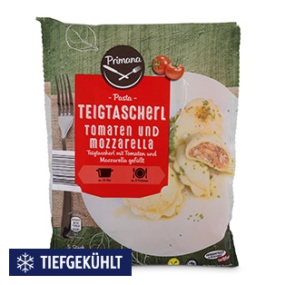 PRIMANA Gefüllte Teigtascherl, Tomate-Mozzarella