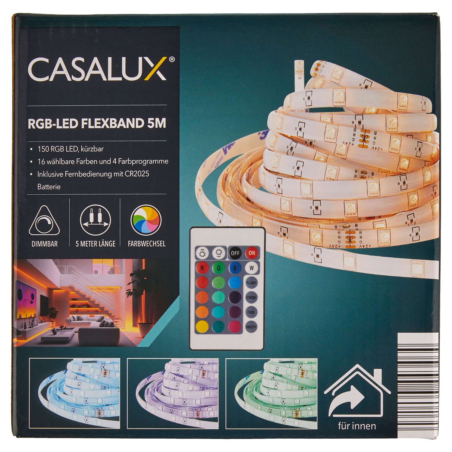 CASALUX RGB-LED-Flexband, 5 m