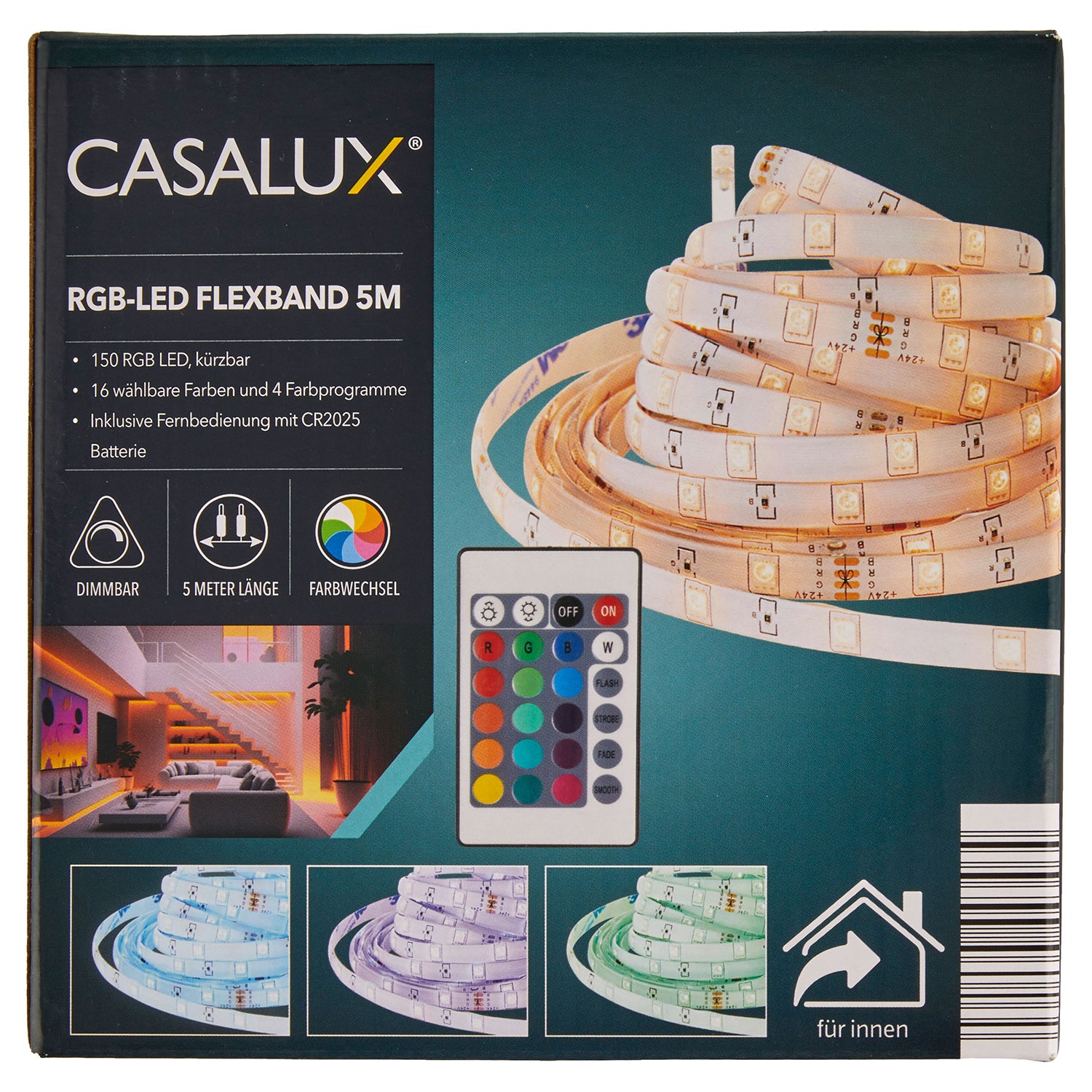 CASALUX RGB-LED-Flexband, 5 m | ALDI SÜD