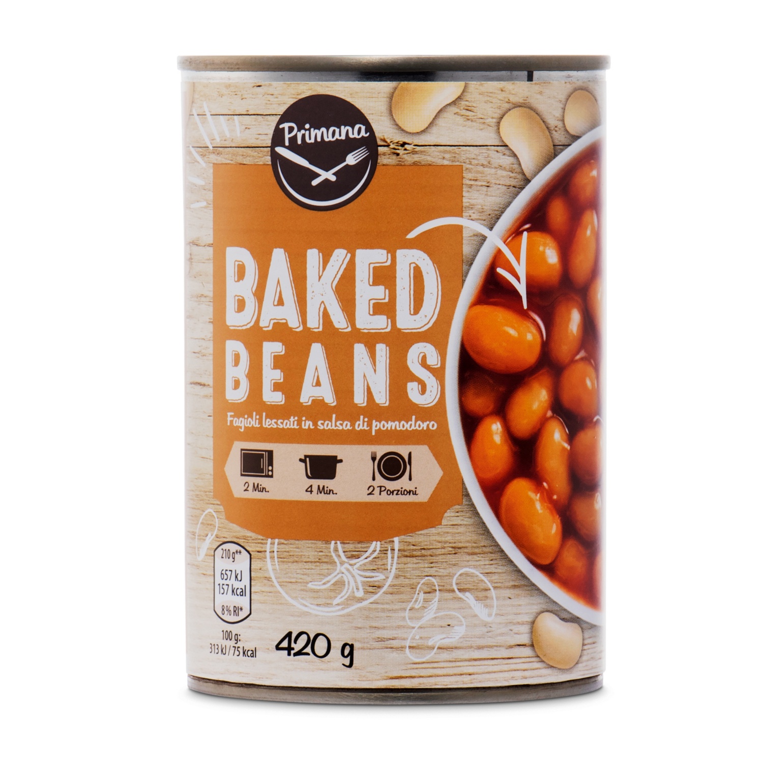 PRIMANA Baked Beans in Tomatensauce ALDI SUISSE