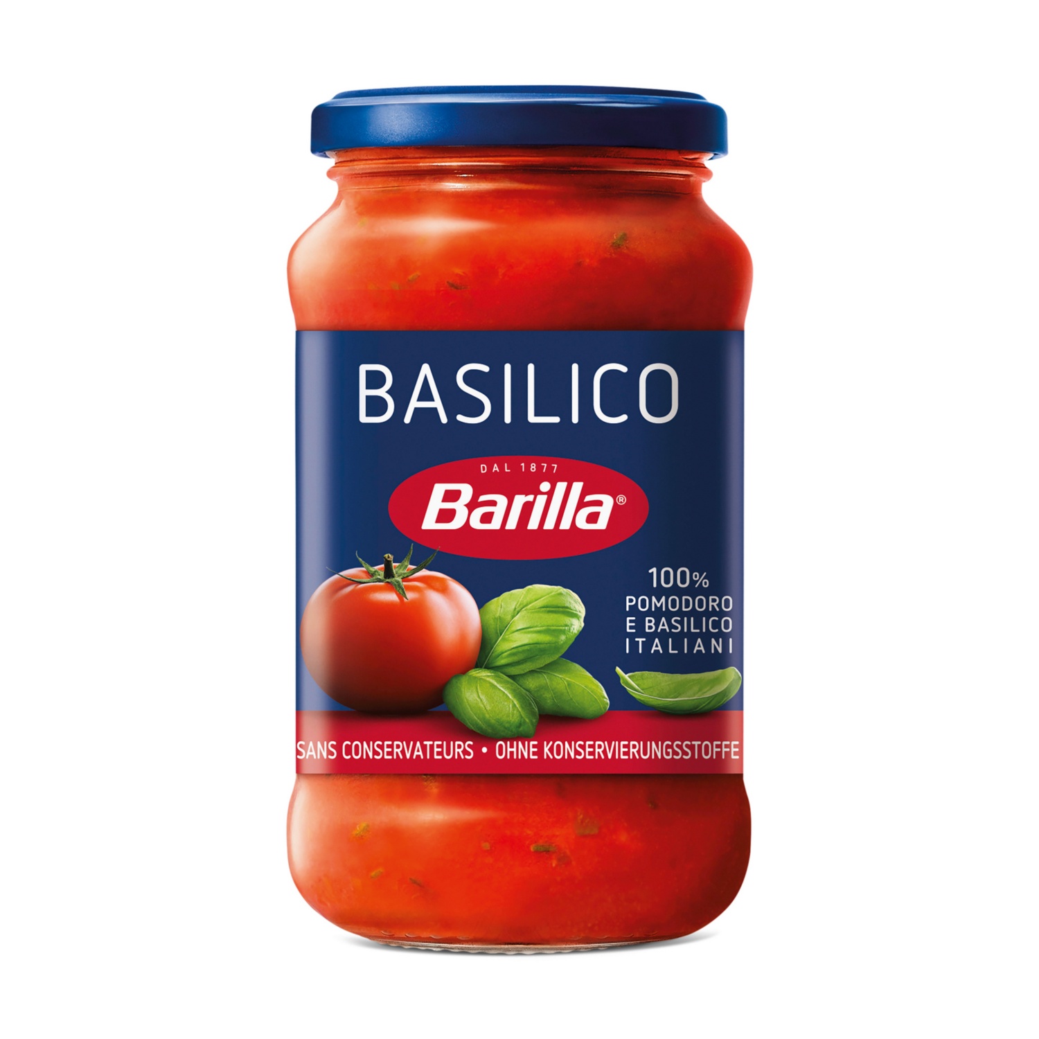 BARILLA Pastasaucen, Basilikum