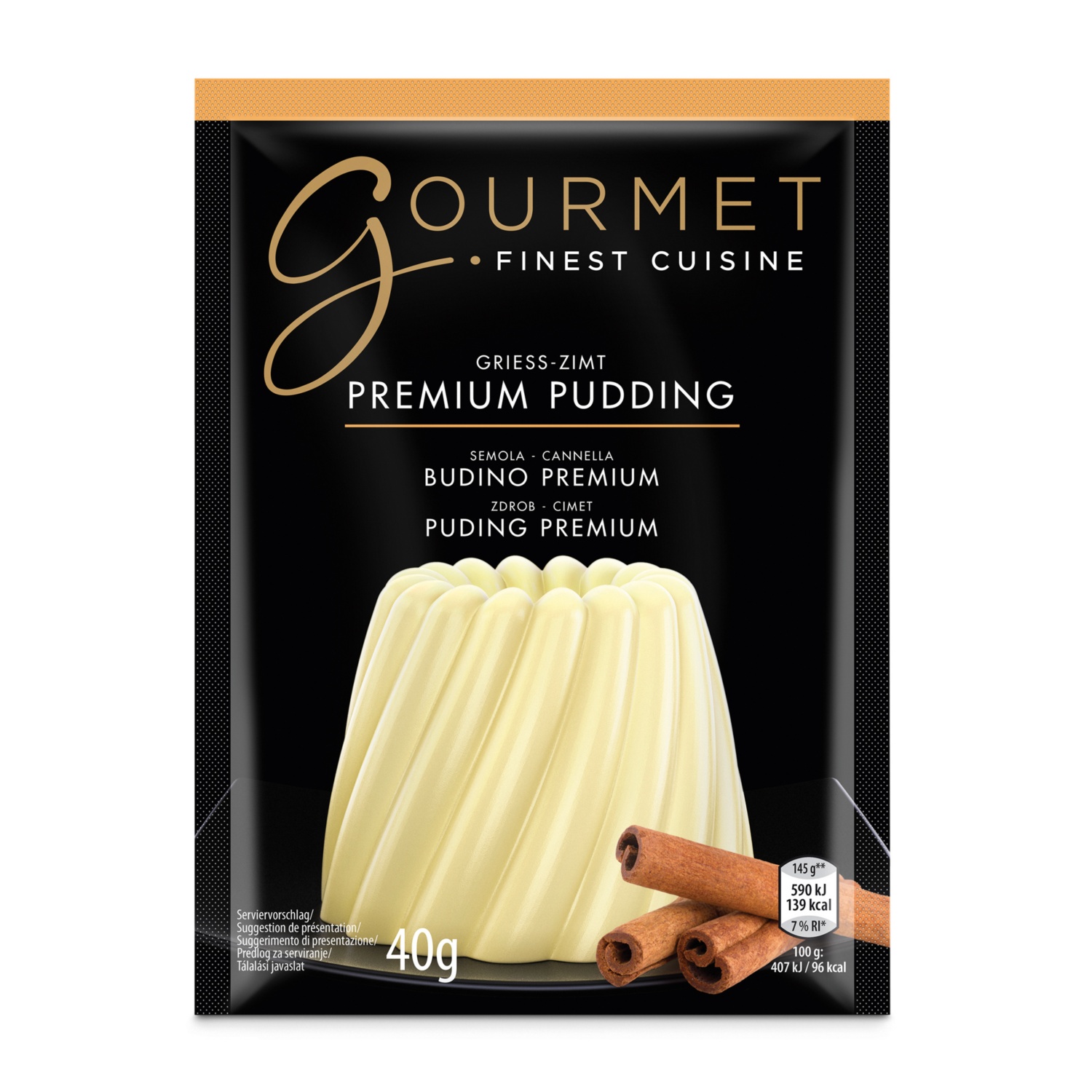 GOURMET Pudding, Grieß-Zimt