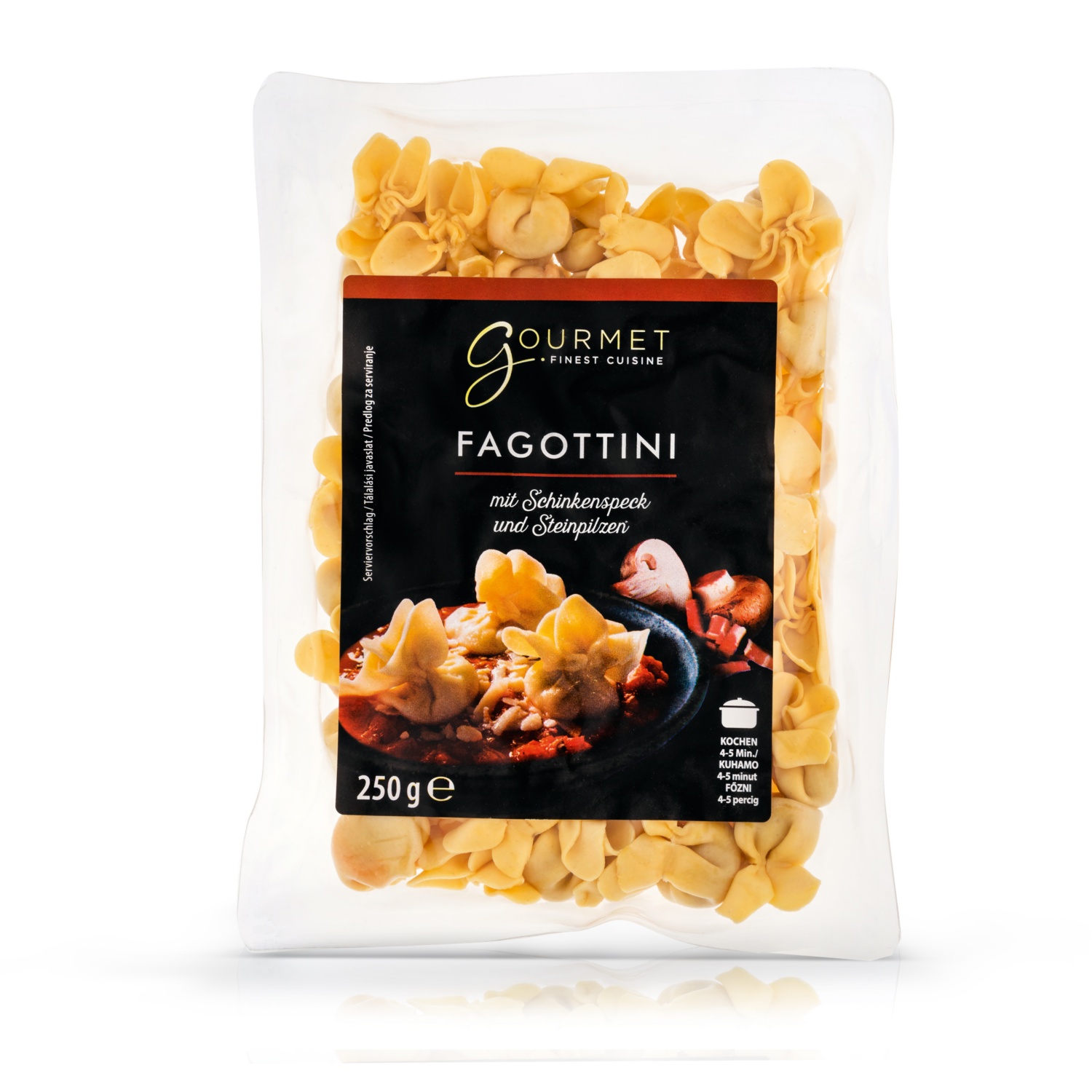 GOURMET FINEST CUISINE Teigwaren, mit Schinkenspeck und Pilzen