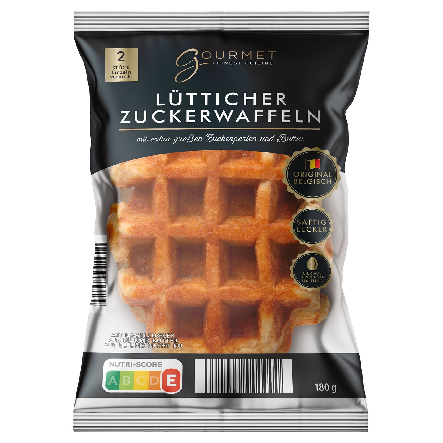 GOURMET FINEST CUISINE Premium Lütticher Zuckerwaffel 180 g
