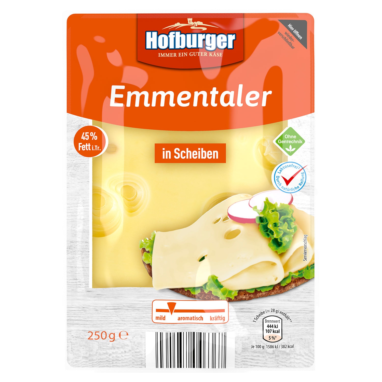 HOFBURGER Emmentaler 250 g ALDI SÜD