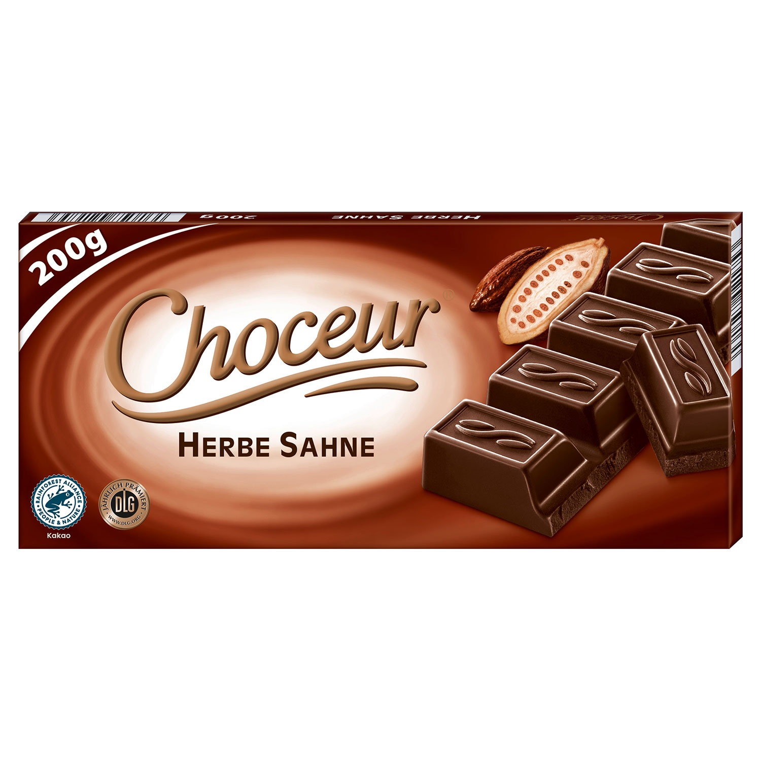 CHOCEUR Sahneschokolade oder weiße Schokolade 200 g
