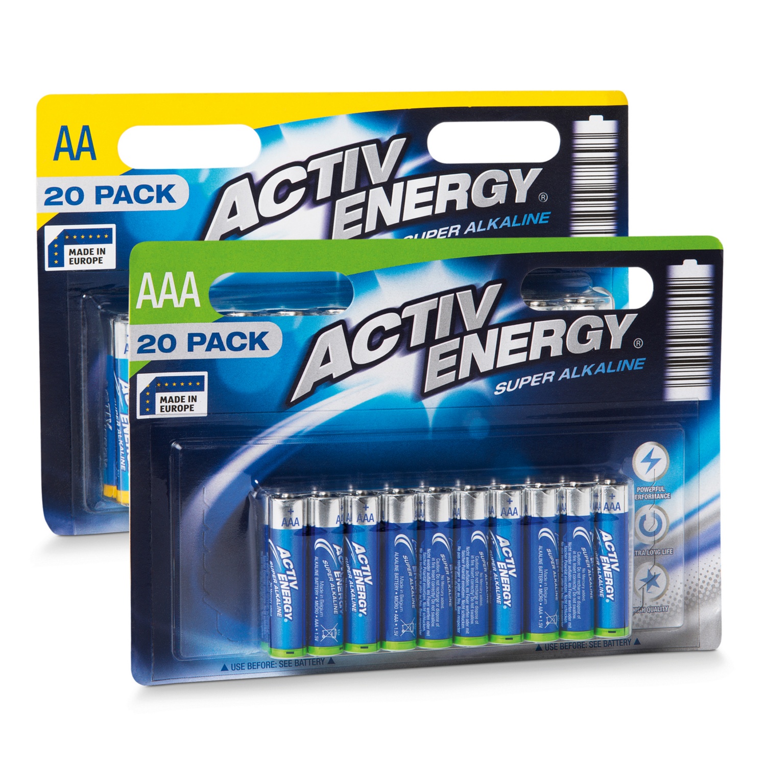 ACTIV ENERGY Batterie, confezione da 20