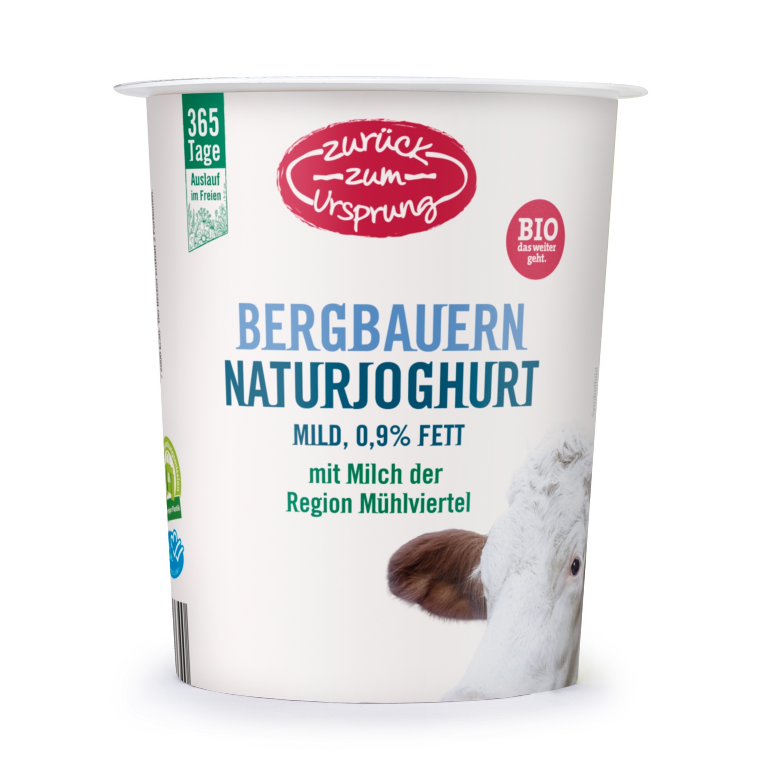 ZURÜCK ZUM URSPRUNG BIO-Bergbauern Naturjoghurt 0,9% Fett