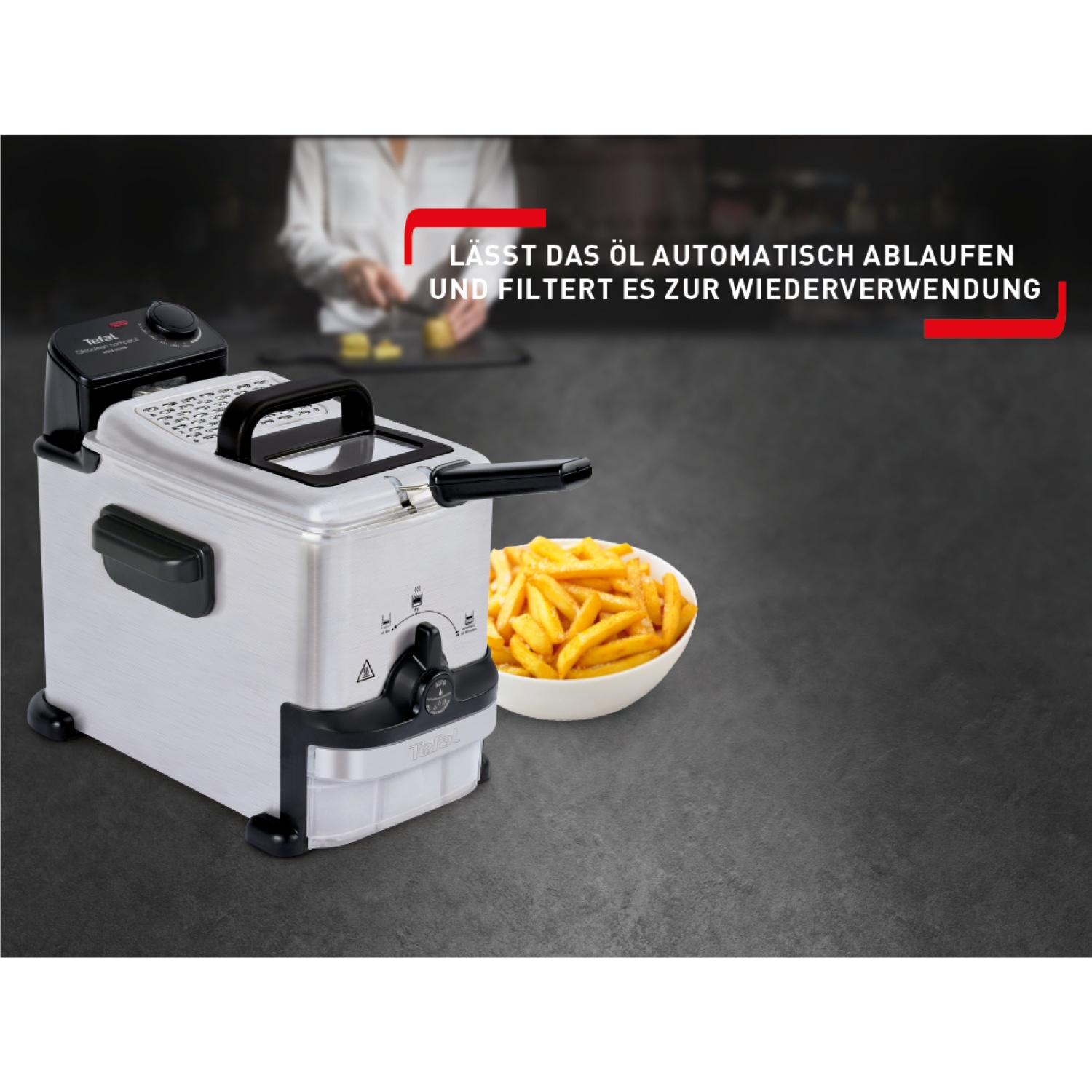 TEFAL Oleoclean Compact FR701616 Fritteuse