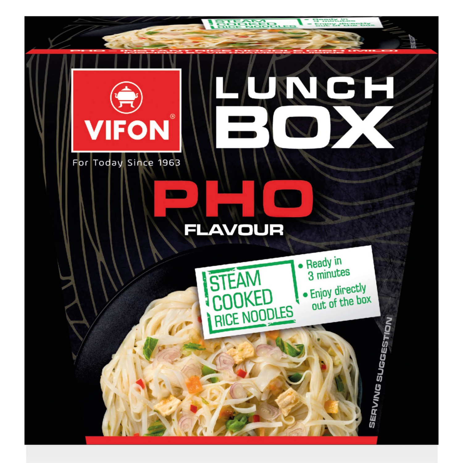 VIFON Lunch box instant rizstésztaétel, 85 g, pho ízesítésű